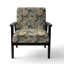 Fauteuil d'appoint rembourré Radiant Lace Inspired Floral Botanics III