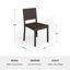 Ensemble de salle à manger d'extérieur en rotin 7 pièces avec chaises empilables et table de 62 po Martha Stewart Bedford-109713910