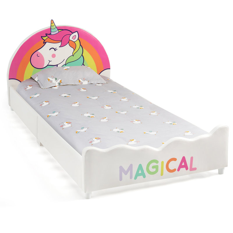 Lit plateforme pour enfants en tissu