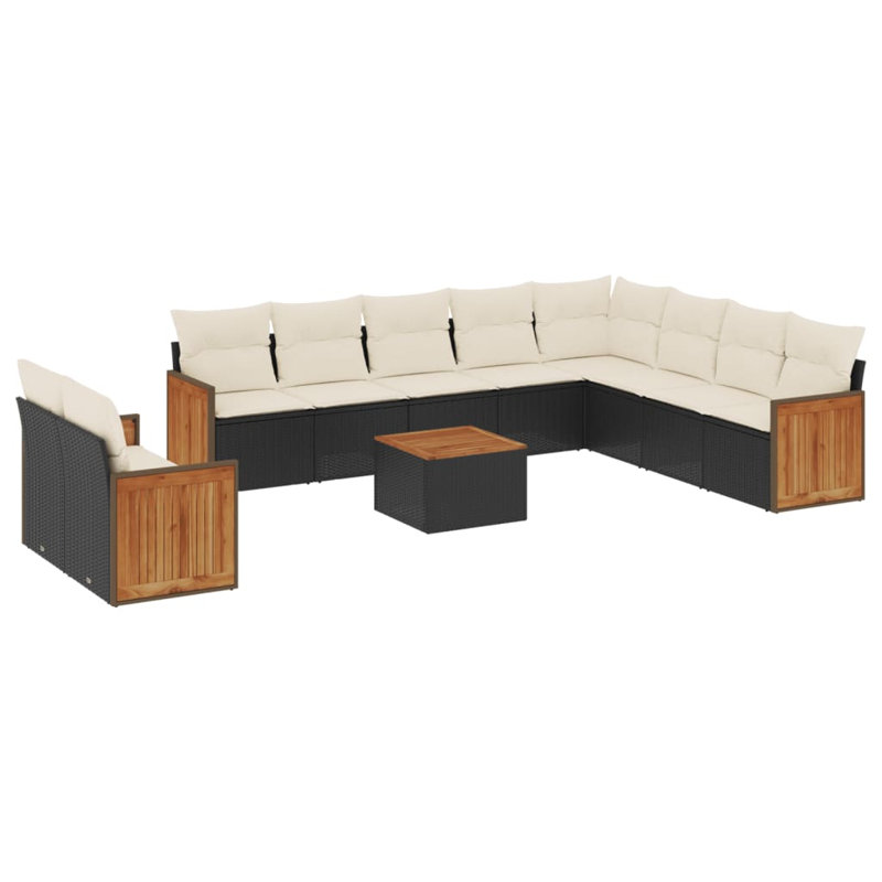 Vidaxl Garden Sofa Set PE Rattan Large Modular Garden Sofa Set