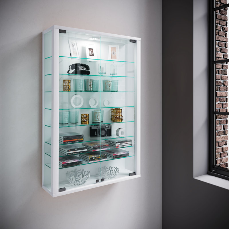 Berry Hill Display Cabinet with Lighting, White