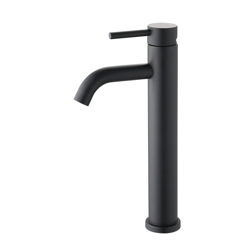 Topcraft Single Handle Bathroom Faucet, Matte Black