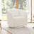 Boucle Polyester Upholstered Swivel Armchair-1201399732