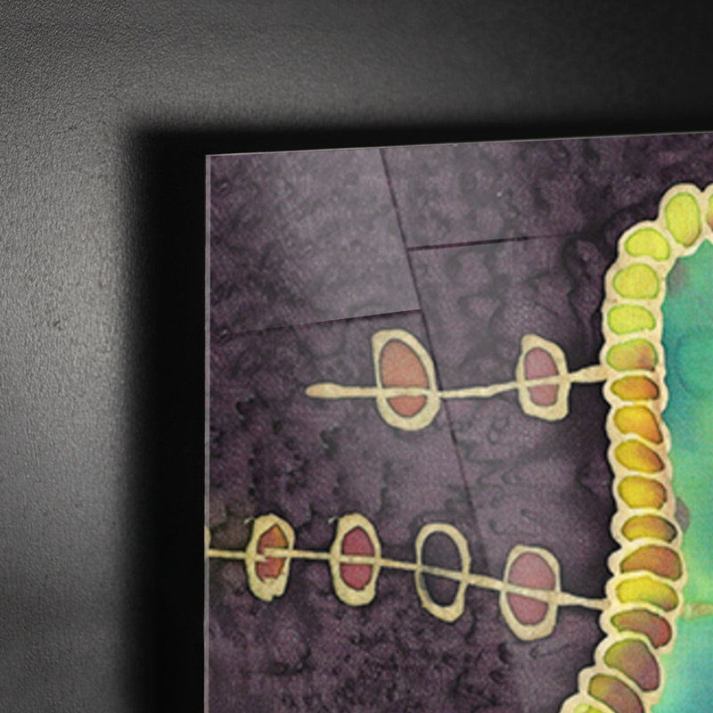 Pop Plum 1 by Kristina Mekjian-Smith - Rectangle Painting