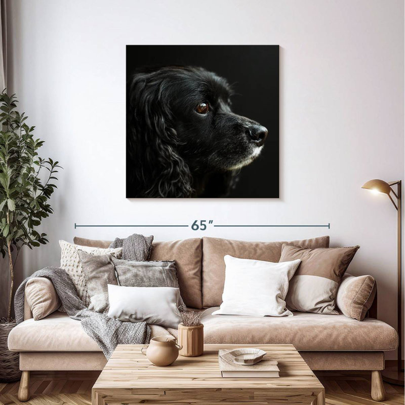 Cocker Spaniel Portrait, 39" H x 39" W