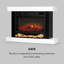 Vulsini Klarstein 100 cm W Black Electric Fireplace with 1.9 BTU