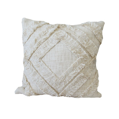 Housse de coussin naturel texturé 18 po x 18 po