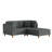 Seemab 80.4" W Corduroy 3-Piece Upholstered Modular Sectional-293493856