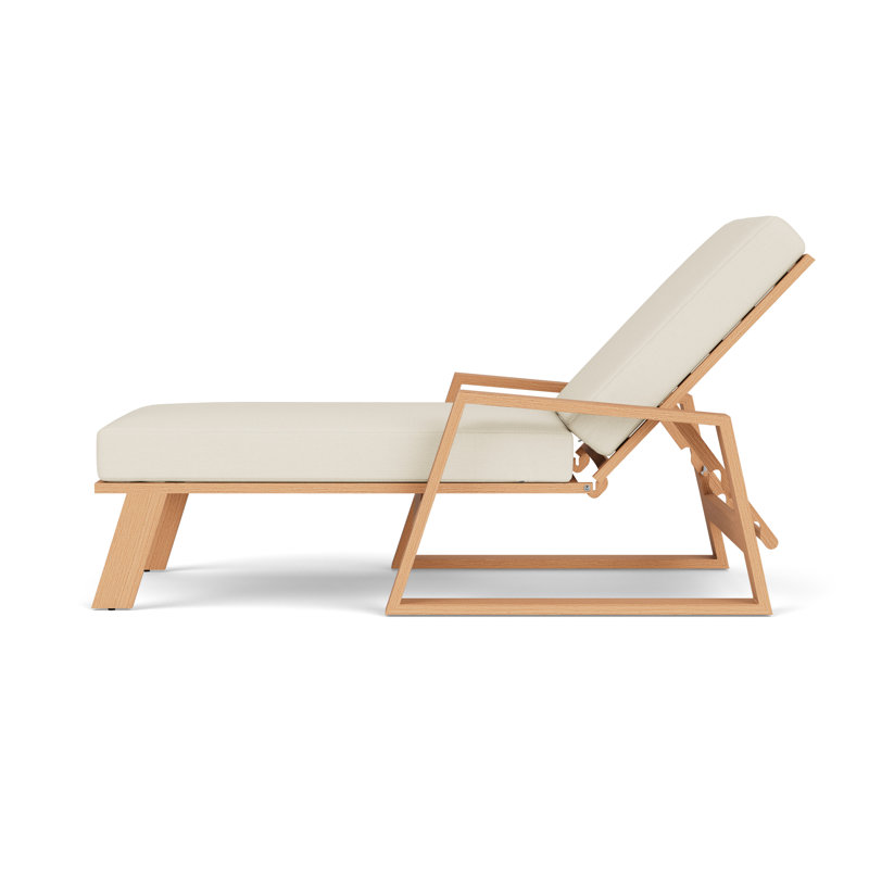 Pursuit Outdoor Chaise Lounge, Sailcloth Sailor