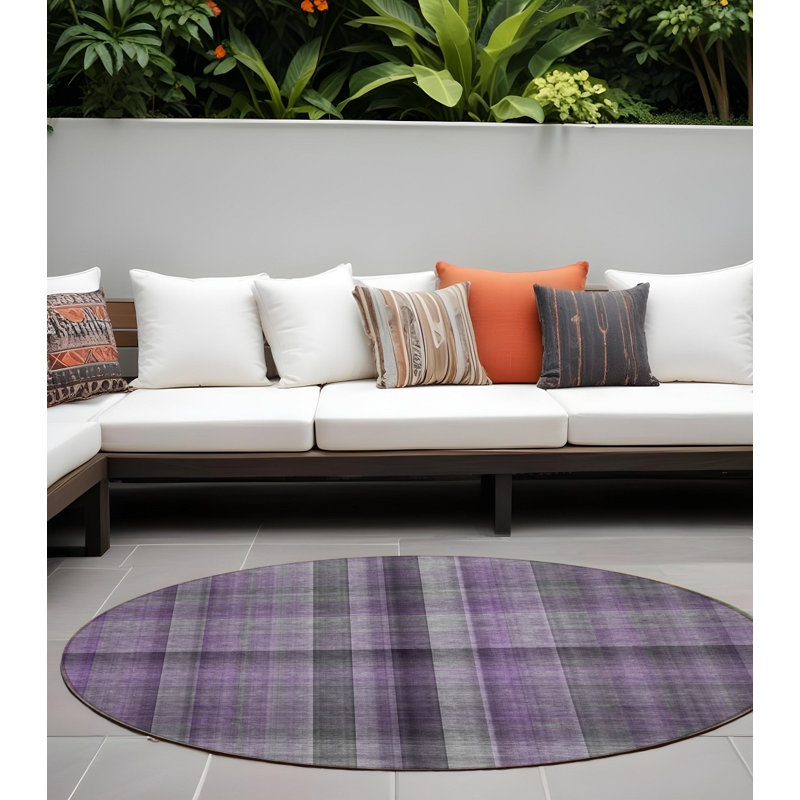 Tapis d'intérieur rond 8 po