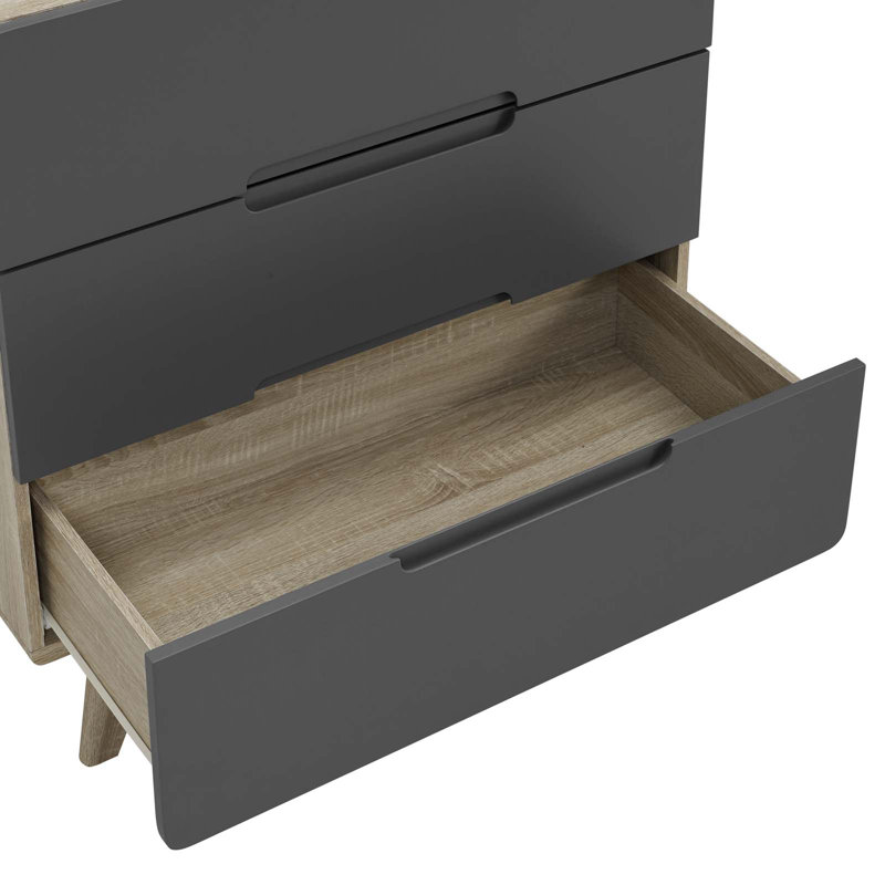Origin Three-Drawer Chest or Stand, Natural-Gray