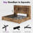 Sherell King Size Bed Frame with 4 Storage Drawers,Brown-100845097-100845098