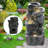 4-tiers Cascading Bowls Faux Rock Outdoor Freestanding Water Fountain With LED Lights