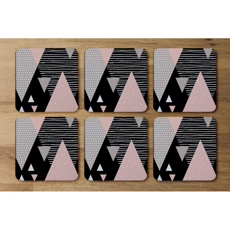 Square 6 Piece Coaster Set