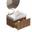 Meuble-lavabo mural avec meuble-lavabo moderne avec tiroir à fermeture en douceur-125183996