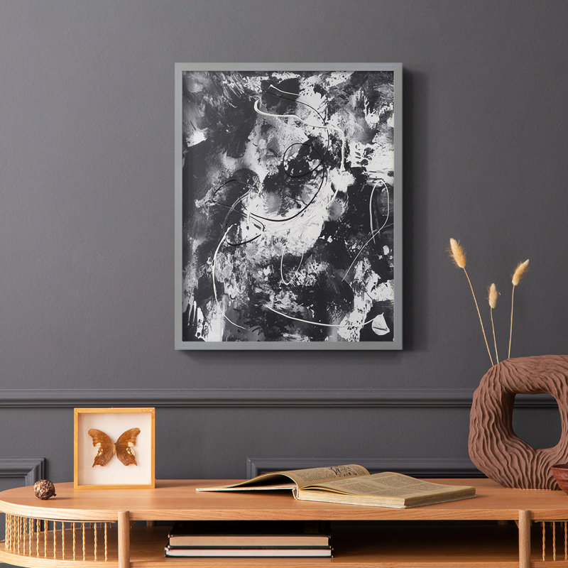 Radical Mix I, reproduction encadrée - bois massif, Noir, H 28 po x l 22 po
