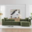 Canapé modulaire avec repose-pieds mobile-389403337