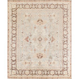 Antique Weave Oushak Wool Oriental Area Rug