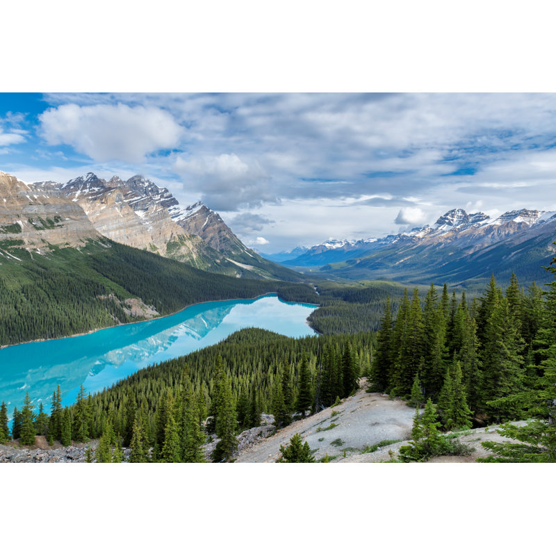 Helenville Peyto Lake, Canada - Wrapped Canvas Print, 30cm H x 46cm W x 3.8cm D