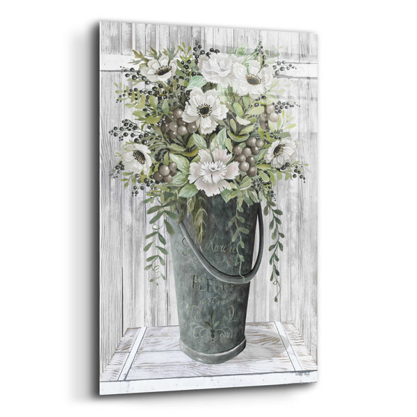 Winston Porter " Galvanized Fleurs " by Cindy Jacobs - Wayfair Canada