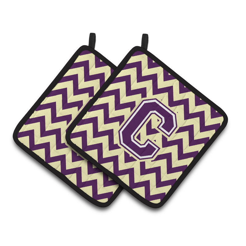 Poignée à chevrons, C, Mauve / doré clair