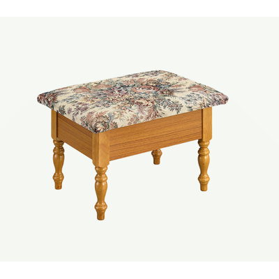 Tall Wooden Foot Stool With Storage
