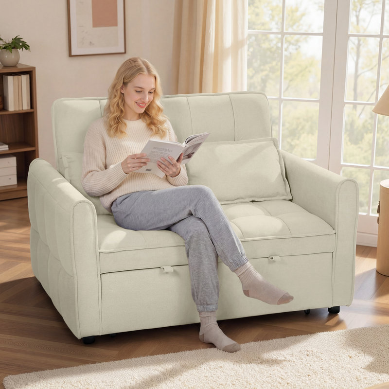 124.5cm Wide Sofa, Beige