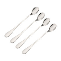 Gliving Measuring Cups and Spoons Set Stainless Steel, Chef 6pcs Round Spoons with Handle for Dry or Liquid Ingredient