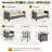 Lovall Rattan Wicker 7 - Person Seating Group with Fire Pit and Cushions-551472440