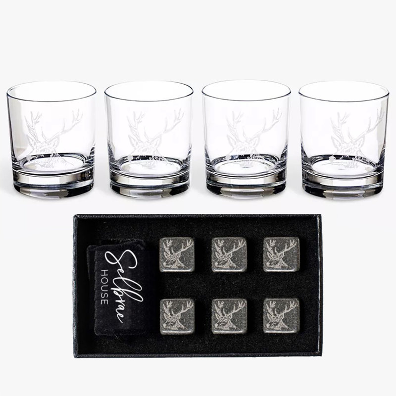 340ml Stainless Steel Drinking Glass Set