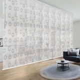 Sion Double Rail Panel Track Extendable Semi-Sheer White Vertical Blind
