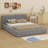 Upholstered Platform Bed With Solid Frame-1810594708