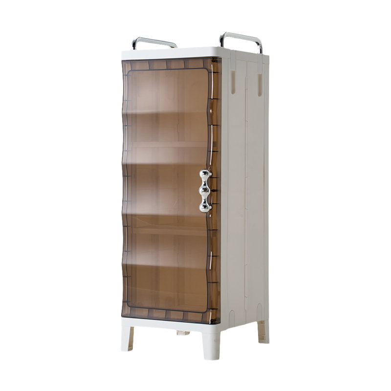 Plastic / Acrylic Bathroom Shelves, 74cm H x 20cm W x 24cm D