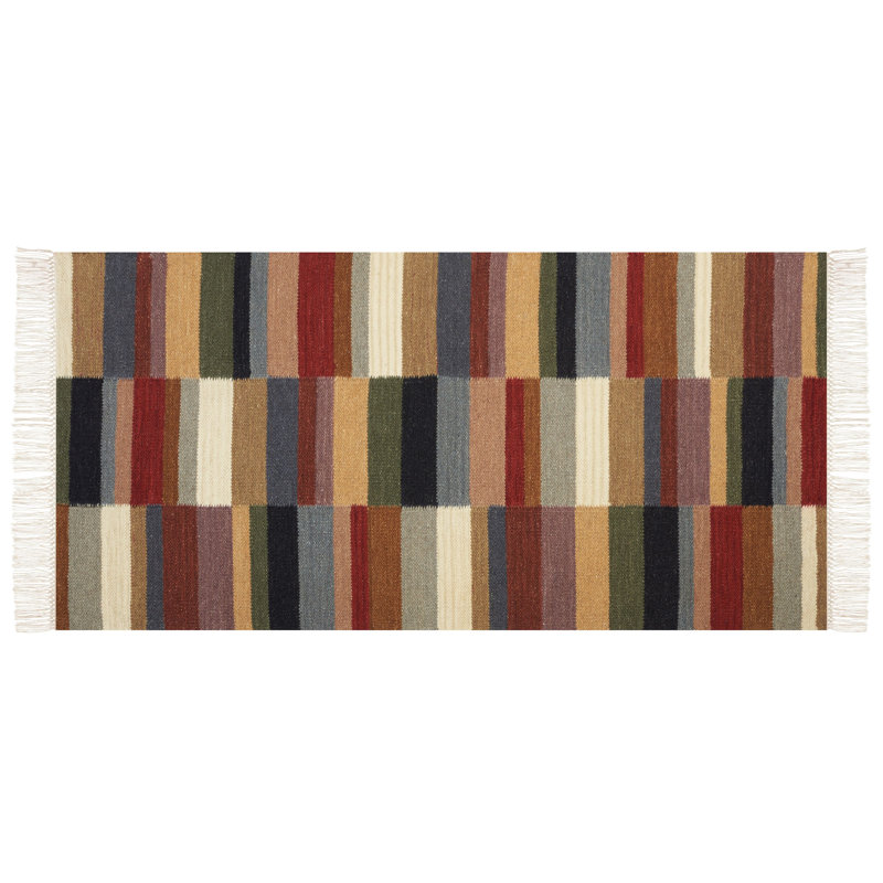 Cosima Striped Hand Woven Area Rug, Rectangle 80 x 150cm