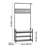 Dewitt with 2-Tier Shoe Rack Storage Organizer with Hooks
