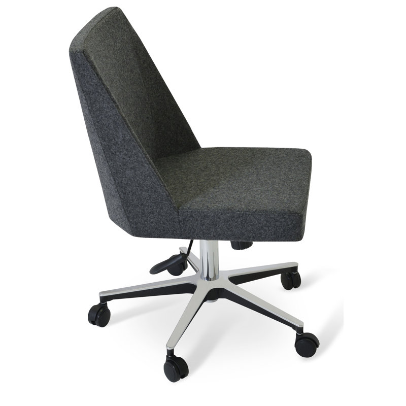 Chaise de travail Prisma, Gris foncé