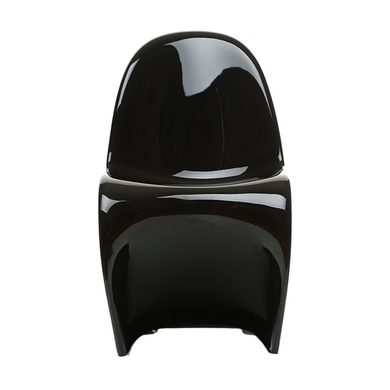 Modholic Wave Chair, Black Glossy, Black