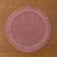 Napperons ronds vintage en papier rose avec frange 15 po x 15 po, ensemble de 4-1234624505
