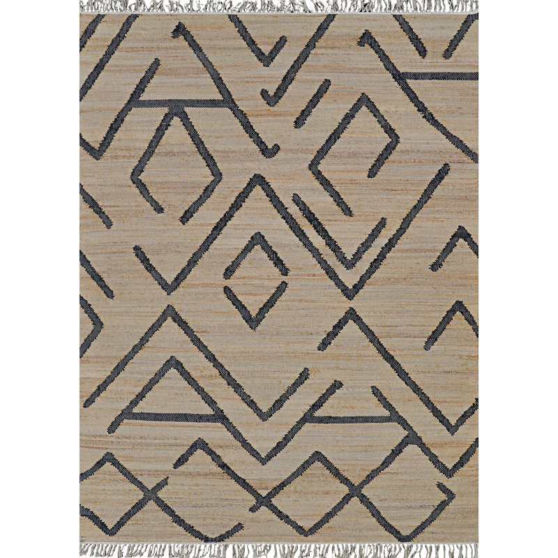 Tapis tissé à la main Eligah, Rectangle 6 pi x 9 pi