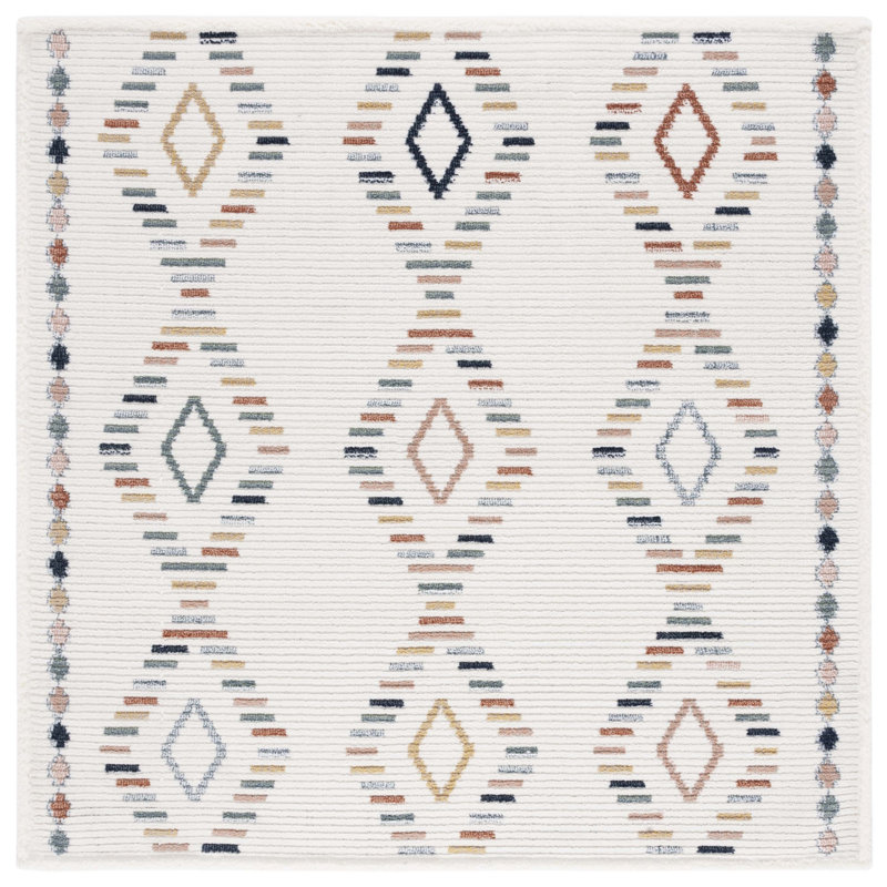 Alvinia Performance Southwestern Rug, Square 6'7"