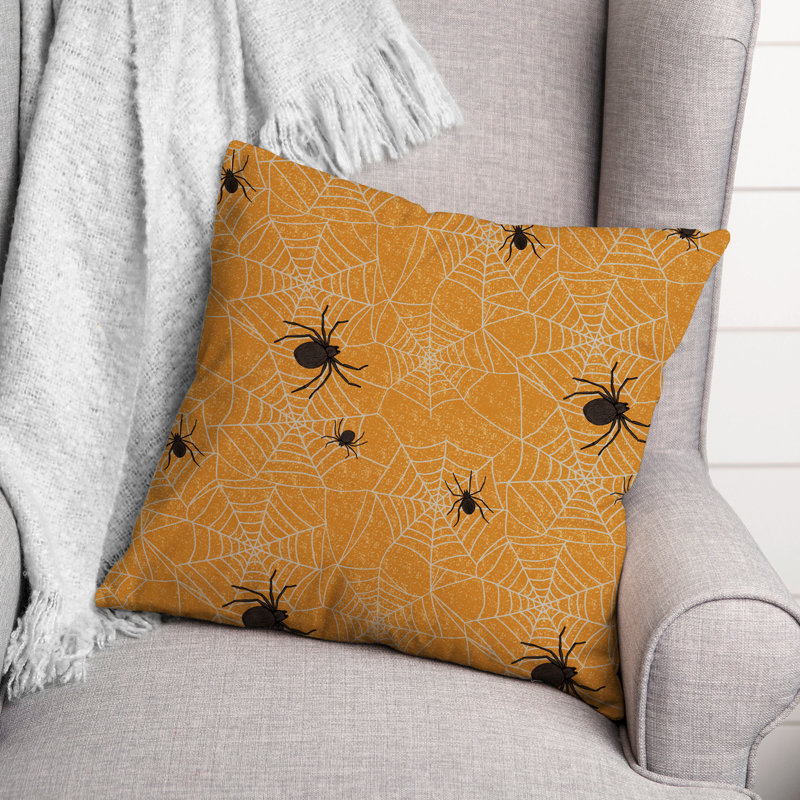 Coussin Orange, 16 po x 16 po