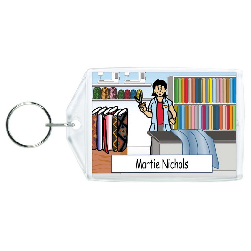 Porte-clés personnalisé en tissu