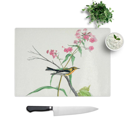 Tempered Glass Blackburnian Warbler Chopping Board