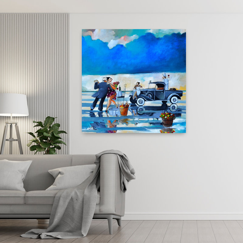Art de fleur de mer rétro «Night Night», H 48 po x l 48 po