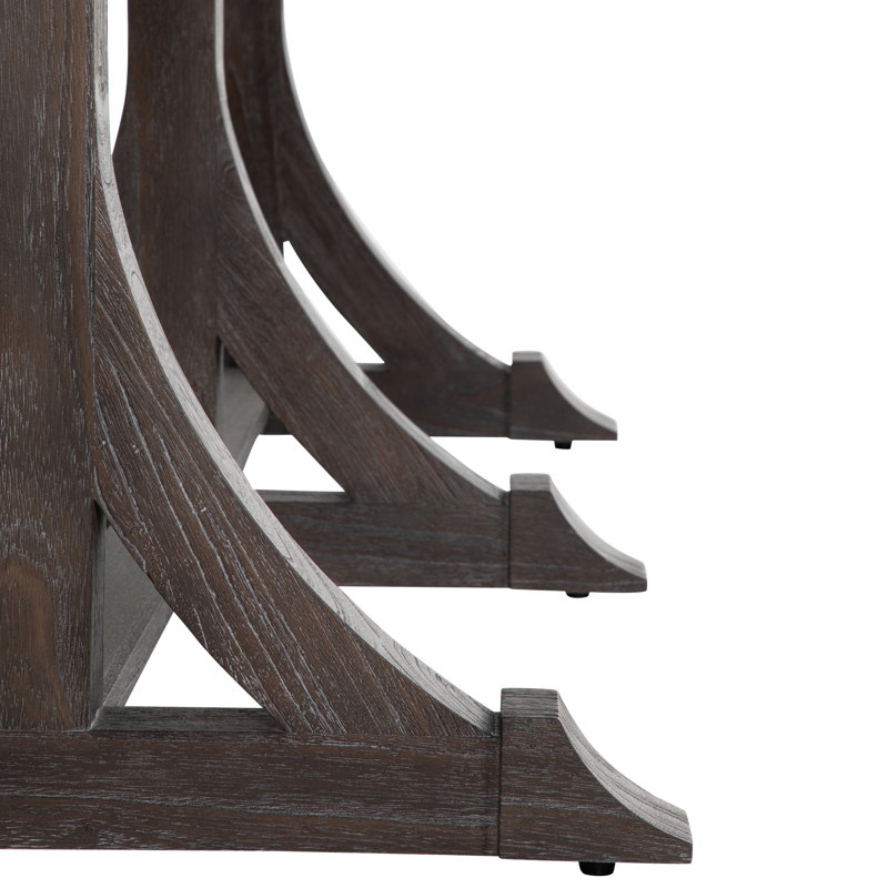 Adams 94" Solid Wood Trestle Dining Table