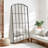 Anmay Metal Flat Mirror with Window Pane Design
