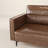 87" Mid-Century Modern Faux Leather 3-Person Sofa