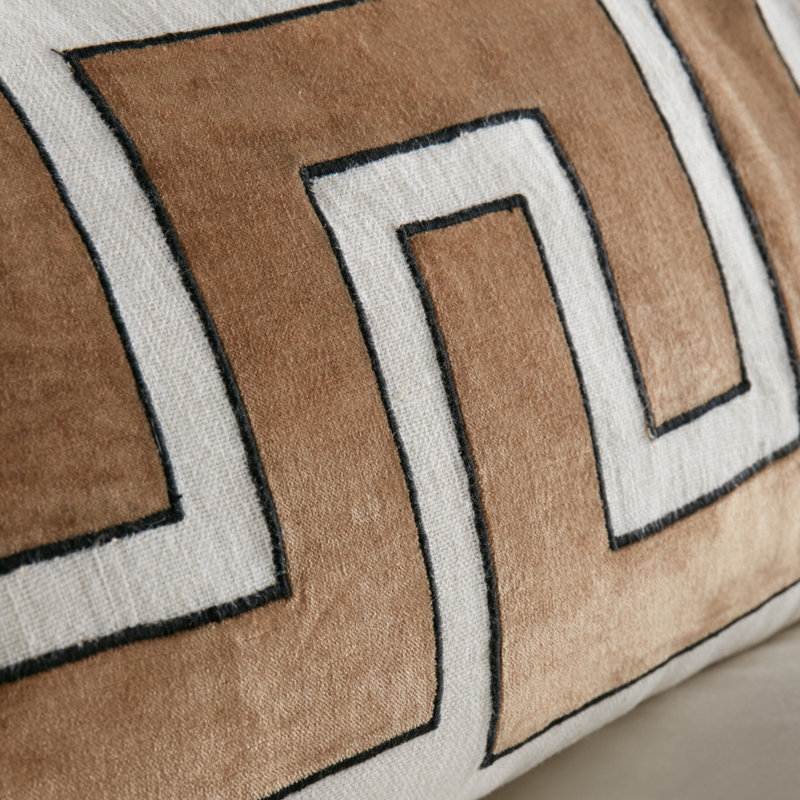 Tateann Linen Bolster Pillow Cover & Insert, Caramel