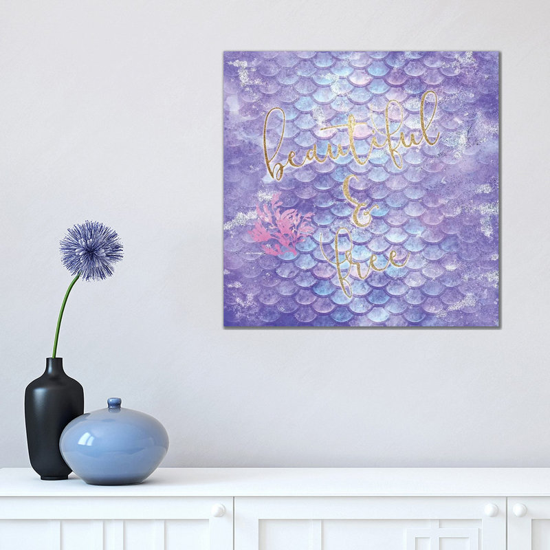 Line The Sea A by Kimberly Allen - Print on Canvas, 45.72cm H x 45.72cm W x 3.81cm D, Wrapped Canvas