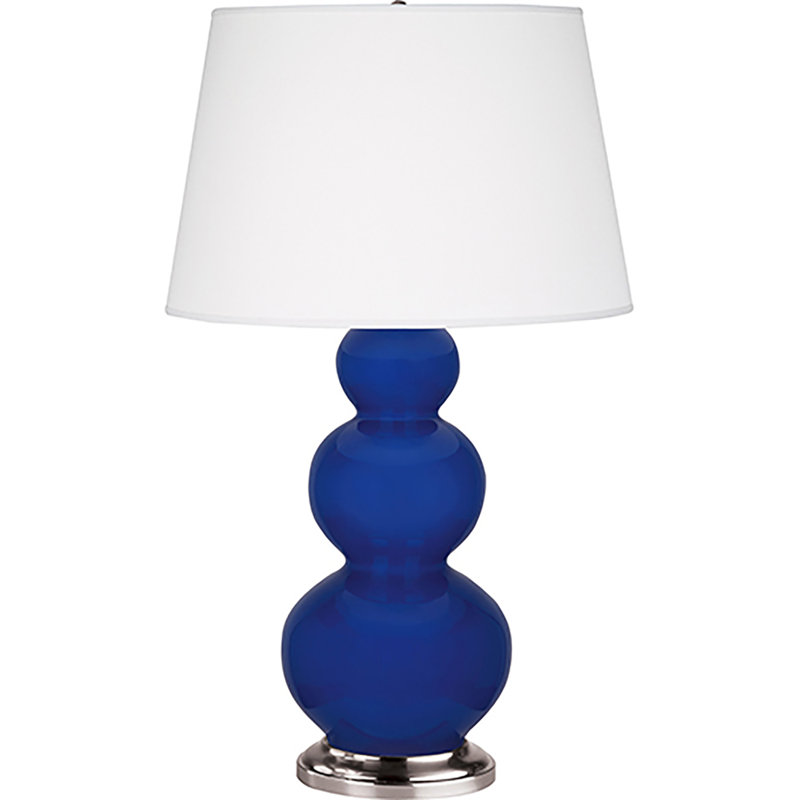 Table Lamp, Cobalt/Silver